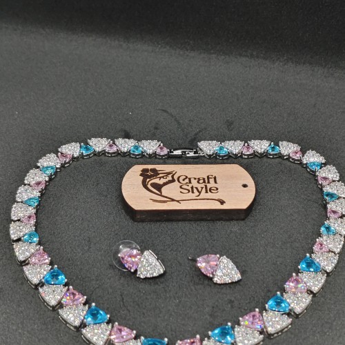 Color Fantasy Diamond Cut Necklace  YMC1033/4