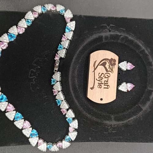 Color Fantasy Diamond Cut Necklace  YMC1033/4