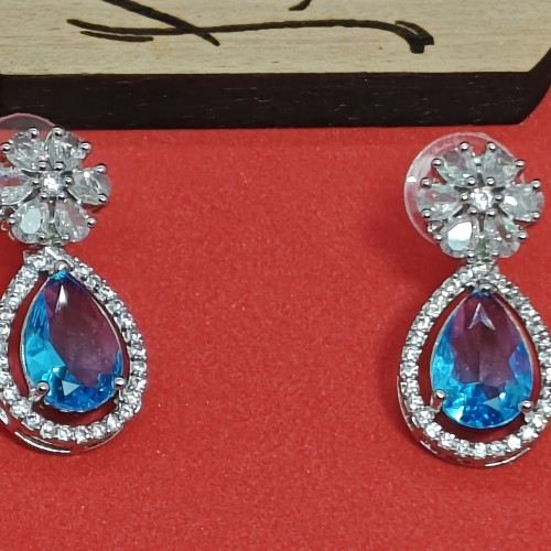 Diamond Cuts Necklace Set/Ex-1-H20607-3-1750-Blue