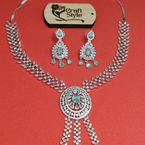 Diamond Cuts Necklace Set/Ex-1-GM9197-7-2680-Pestal