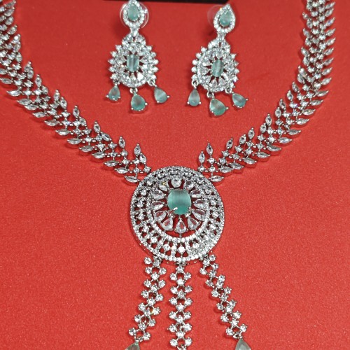 Diamond Cuts Necklace Set/Ex-1-GM9197-7-2680-Pestal