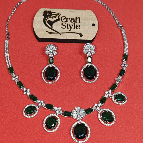 Premium Necklace Set/Ex-1-GM8831-5-1990-Green