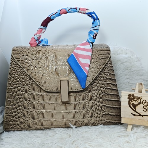 Crocodile Texture Leather Ladies Bag
