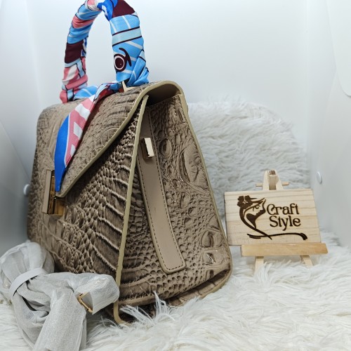 Crocodile Texture Leather Ladies Bag