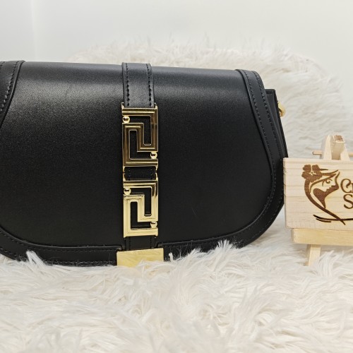Versace Leather Ladies Bag-Black