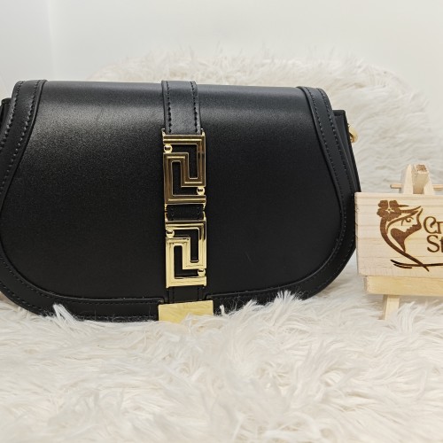 Versace Leather Ladies Bag-Black