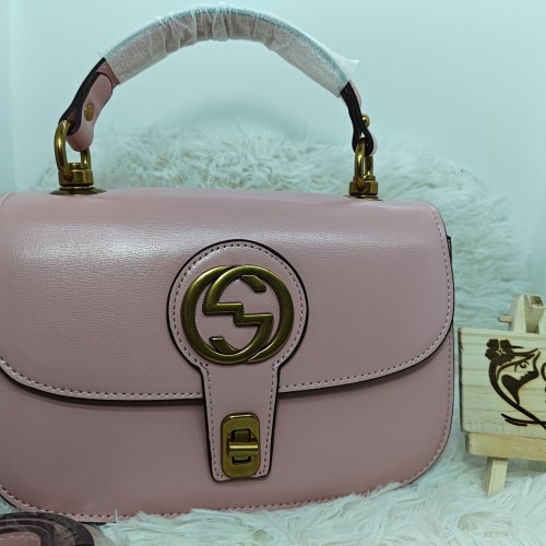 Pink Premium Leather Bag