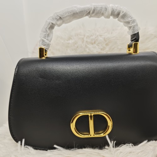 DIOR LEATHER HANDBAG BLACK