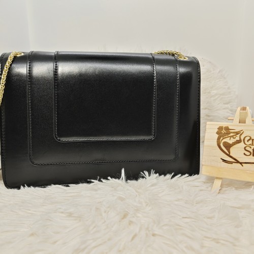 SNAKE HEAD LEATHER HANDBAG