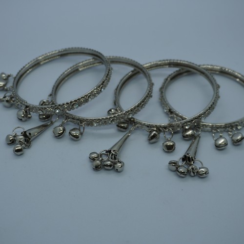 Silver Jhumka Bangles H20621/15