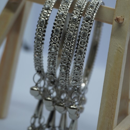 Silver Jhumka Bangles H20621/15