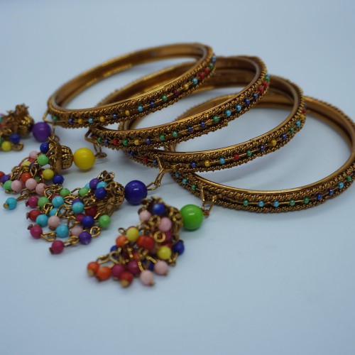 Beaded Jhumka Bangles H20621/14