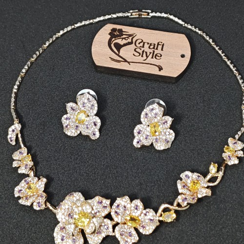Orchid Diamond Cut Necklace YMC1033/5