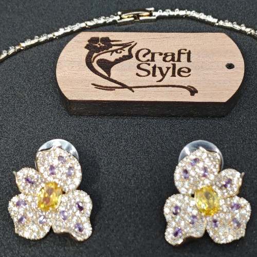 Orchid Diamond Cut Necklace YMC1033/5
