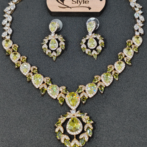 Flower Buds Diamond Cut Necklace YMC1033/6-2