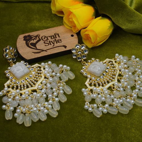 Elegant Colorful Earring GM12182/20 Pearl