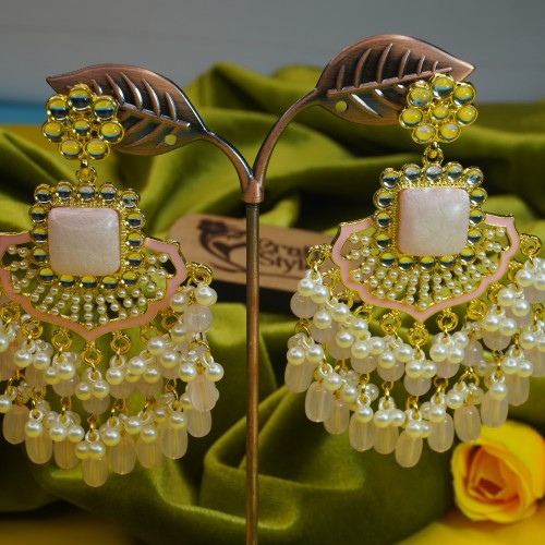 Elegant Colorful Earring GM12182/20 Baby Pink