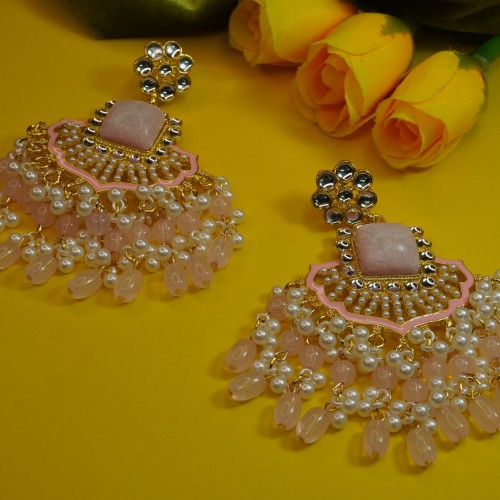 Elegant Colorful Earring GM12182/20 Baby Pink