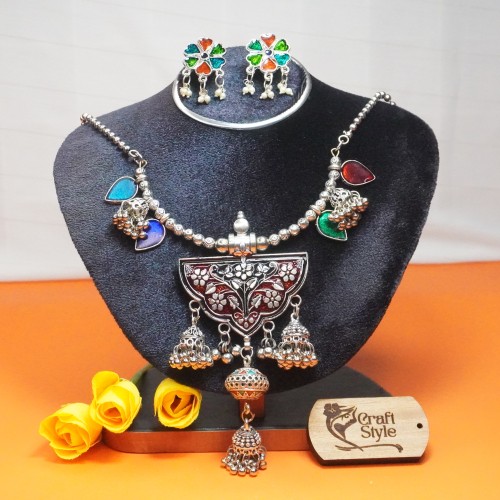 Oxidize Chelsi Necklace Set 8118/1
