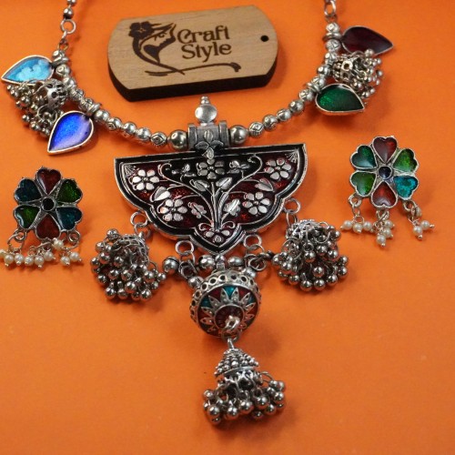 Oxidize Chelsi Necklace Set 8118/1