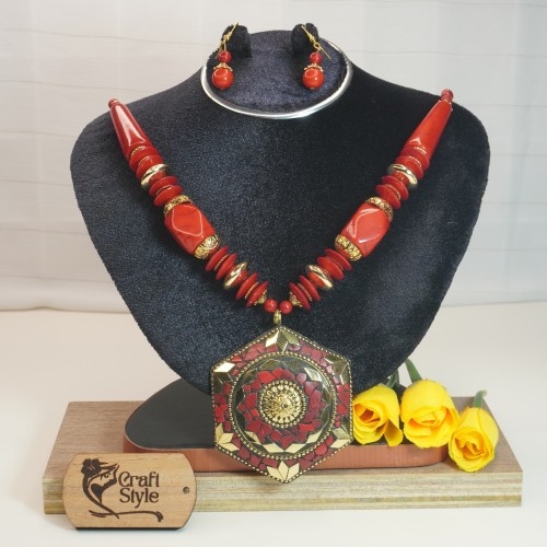 Colorful Chelsi Necklace Set 8118/3