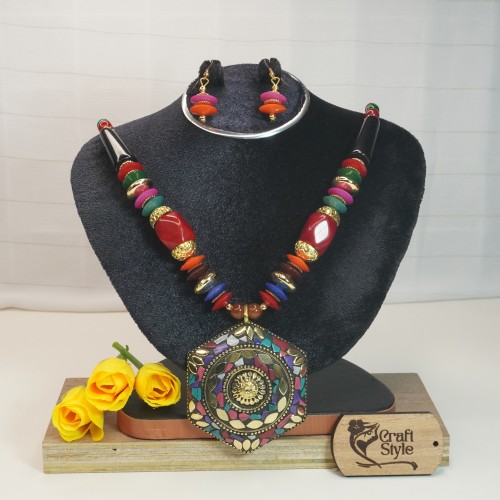Colorful Chelsi Necklace Set 8118/3
