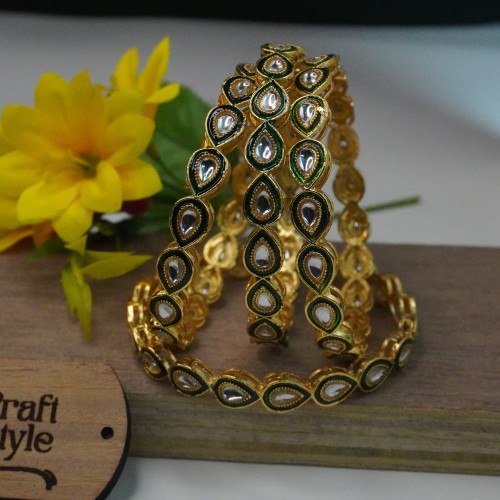 Kundon Leaf Bangles J904/6