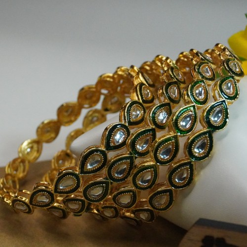 Kundon Leaf Bangles J904/6