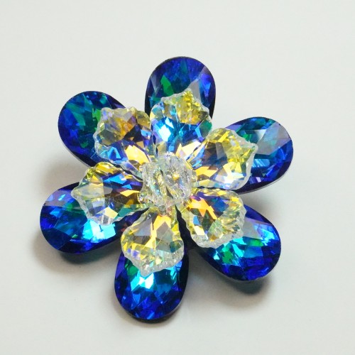Crystal Flower Brooch Acc3179/2