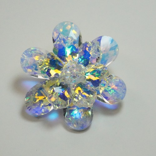Crystal Flower Brooch Acc3179/2