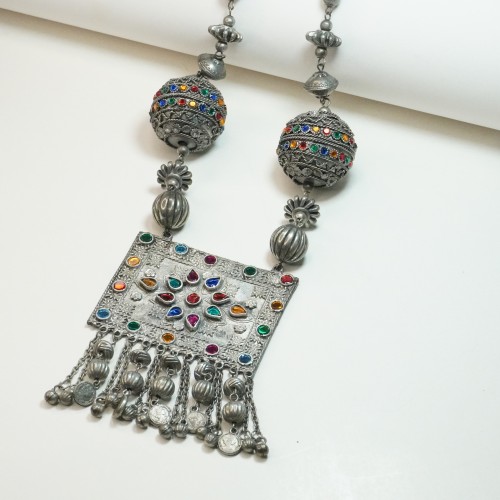 Oxidize Ball Necklace Set K68/2