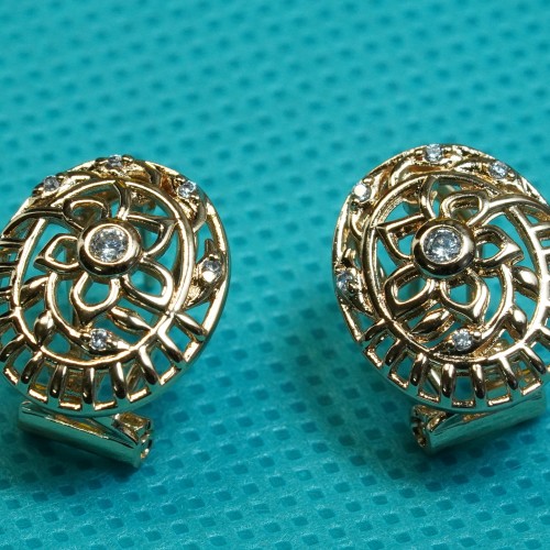 Floral Diamond Cut Pendent Set Xuping60