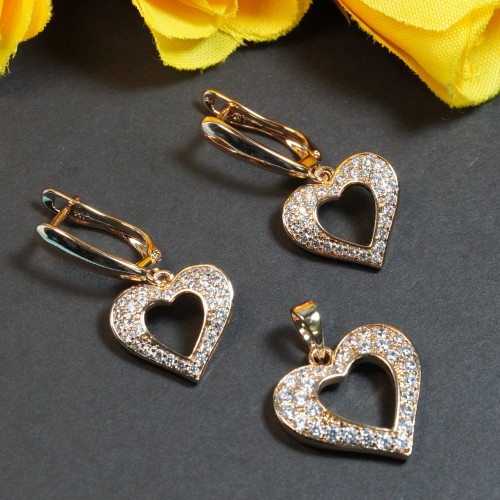Heart AD Pendent Set Xuping53B