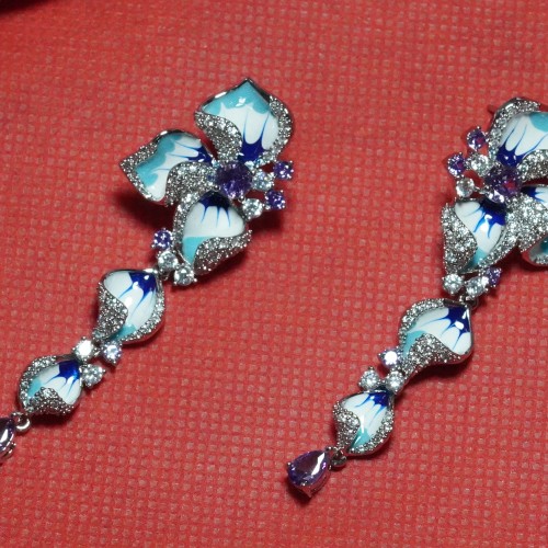 Floral Diamond Cuts Necklace Set Xuping 1621/5