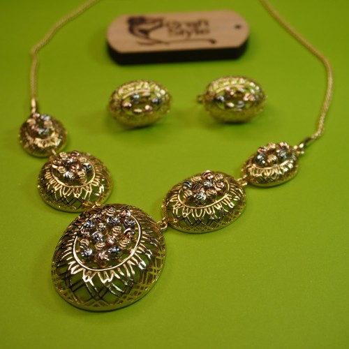 Floral Stone Necklace Set Xuping C29