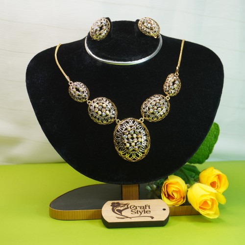 Floral Stone Necklace Set Xuping C29