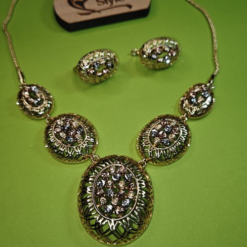 Floral Stone Necklace Set Xuping C29