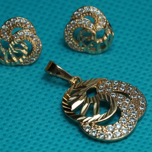 Exclusive Diamond-Cuts Pendent Set Xuping B63