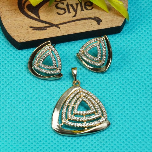 Unique Diamond-Cuts Pendent Set Xuping B55
