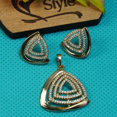 Unique Diamond-Cuts Pendent Set Xuping B55