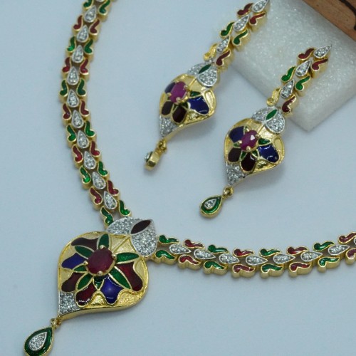 Diamond Cuts Minacary Necklace Set/Ex-1-H20607-7-2800