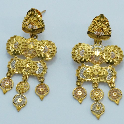 22 Carat Look Gold Polish Necklace Set | Long-Lasting Artificial Jewelry | Craft Style BD