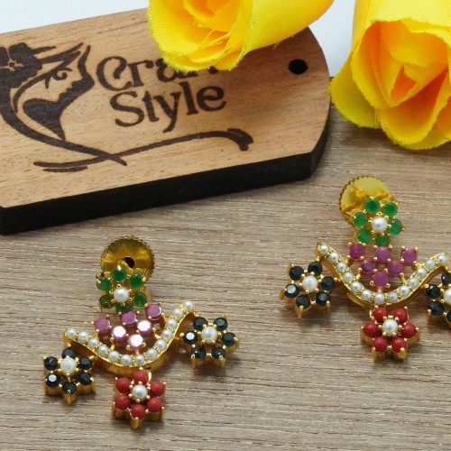 Original Stone Necklace Set | Gold Polish Real Stone Jewelry | Craft Style BD