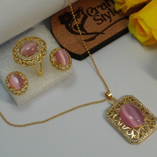 Elegant Crown Locket Jewelry Set SJF1477/13