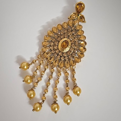 Golden Jhapta with Pearl Drops/H23467-10