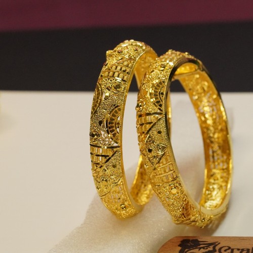 Elegant Filigree Gold Bangles H23469/9B