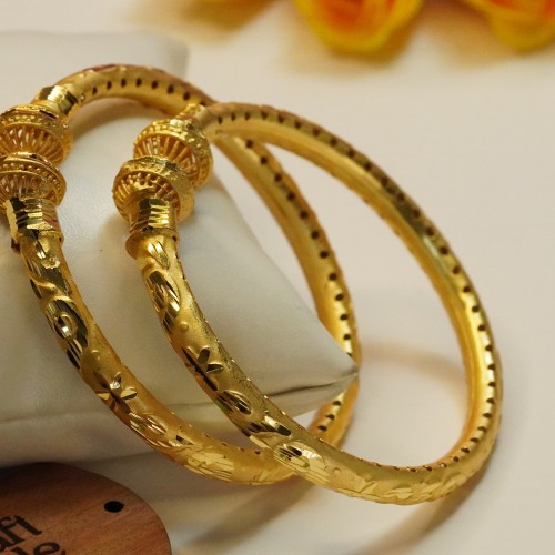 Classic Engraved Gold Bangles H23469/10