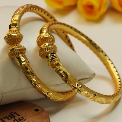 Classic Engraved Gold Bangles H23469/10