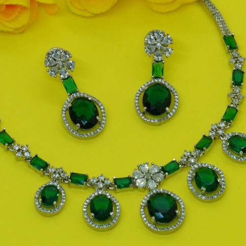 Premium Necklace Set/Ex-1-GM8831-5-1990-Green
