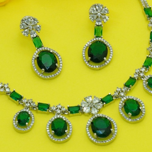 Premium Necklace Set/Ex-1-GM8831-5-1990-Green